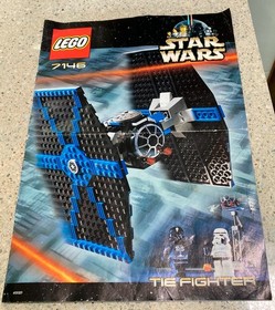 Lego Star Wars No. 7146 'TIE Fighter' (2001) with original box and instructions