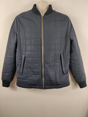 MENS HAMMOND CO NAVY BLUE QUILTED BOMBER WINTER COAT JACKET SIZE M  MEDIUM UK