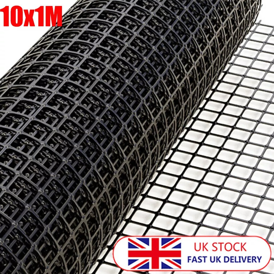 10M PVC Coated Chicken Mesh Fencing Garden Barrier Garden Plastic Net