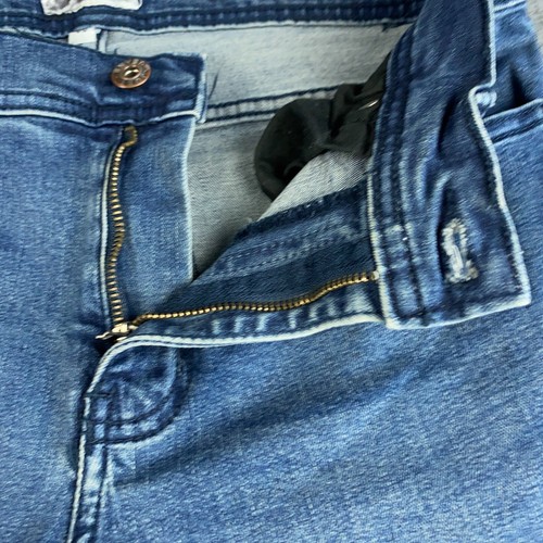 Vintage Just Jeans Womens Size 30 Y2K Blue Stretch Wash Fade Skinny Tapered - Foto 10 di 12