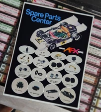 Aurora AFX Racing Spare Parts Center cover REPRODUCTION Poster 8 1/2" x 11"