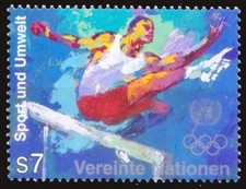 UN 1996 Vienna MNH, Athletics, Olympic Games, Sports and Umwelt