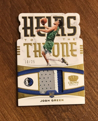 Josh Green 2020-21 Crown Royale Heirs Throne Gold Patch Hornets Mavericks /25 RC