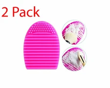 2 X Silicone Makeup Brush Cleaner Pad Washing Scrubber Board Cleaning Mat Hand