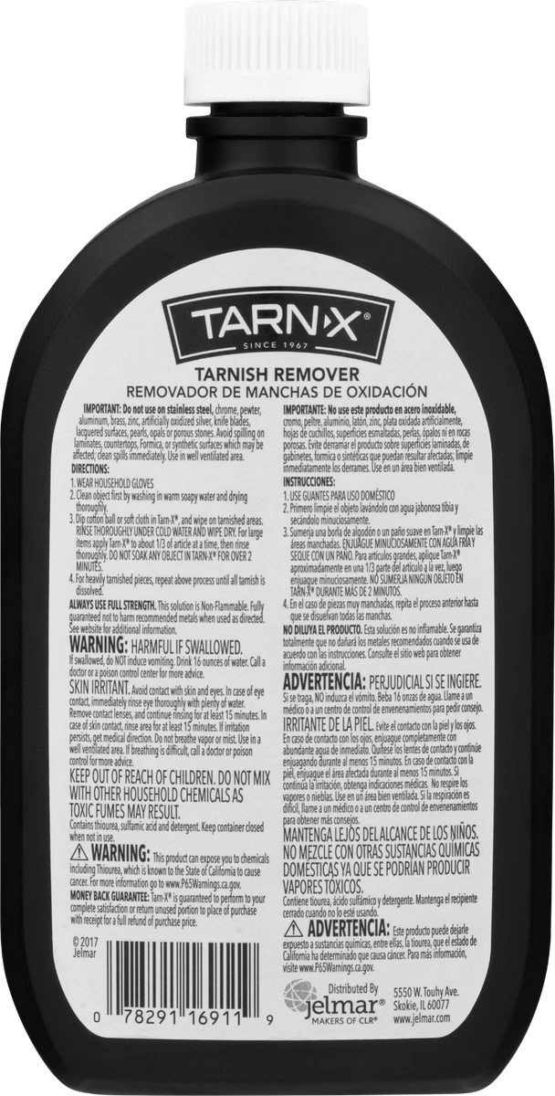 Tarn-X for Cleaning Sterling Silver Jewelry, TarnX and Water