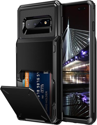 Samsung Galaxy S10 Plus Case Wallet Card Holder Cover Full Body Armor Shockproof