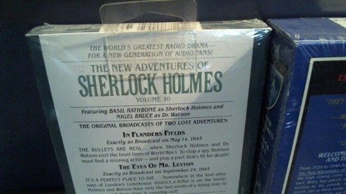 3 DIFFERENT MINT SEALED NEW ADVENTURES OF SHERLOCK HOLMES AUDIO CASSETTES - Picture 10 of 15