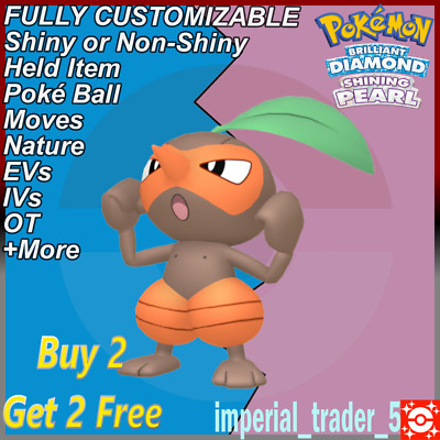Pokemon Brilliant Diamond & Shining Pearl   Shiny Nuzleaf   6IV Customizable