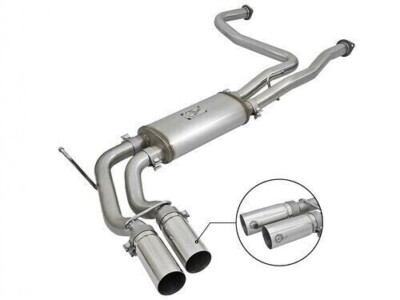 aFe 49 46124 P Rebel Series Cat Back Exhaust for 04-15 Nissan Titan 5.6L