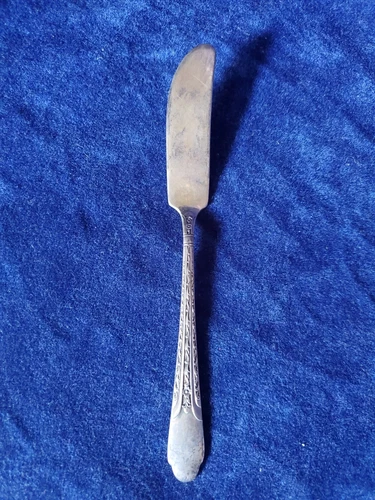 ELEGANCE 7" FLAT HANDLE MASTER BUTTER KNIFE International Sterling  estate