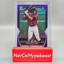 2023 Bowman Chrome Baseball Cristofer Torin 1st BCP-204 Purple Mojo /299