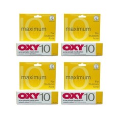 4 Packs OXY 10 Maximum Pimple Acne Treatment 25g Unclog Pores Oil Control
