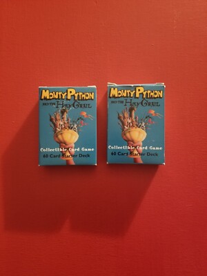MONTY PYTHON AND THE HOLY GRAIL CCG GAME 60 CARD STARTER DECK LOT - 1996