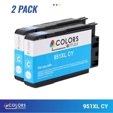 Compatible with HP 951XL Compatible Ink Cartridge Cyan Capacity  27ml 2 Pack