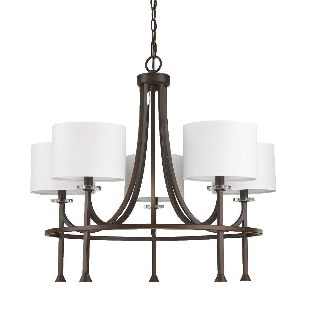 Halogen White Bronze Chandeliers & Ceiling Fixtures