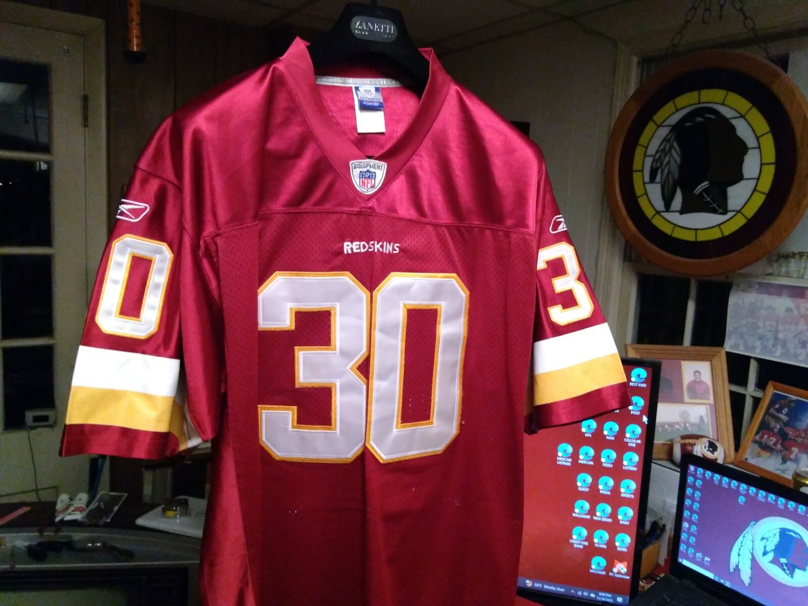 Washington Redskins LaRon Landry Reebok OnField Embroidered Jersey