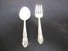 Bridal Veil by International Sterling Silver Baby Set 2pc 4 1/8" Vintage — photo 2