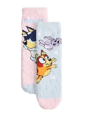 Bluey Character Illustration Cosy Socks 2 Pack winter