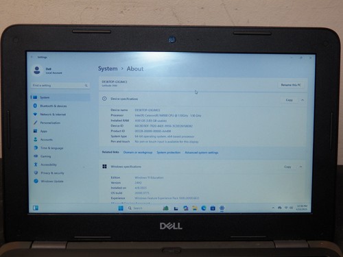 Dell Latitude 3190 11.6 Inch Windows 11 Netbook - QC/4GB/128GB SSD - Has Issues - Picture 2 of 15