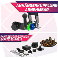AHK Abn.+Es 13P Sp ECS FüR Peugeot Partner 2 Kasten/Tepee 4628Mm 08-11 Mit Vorb.