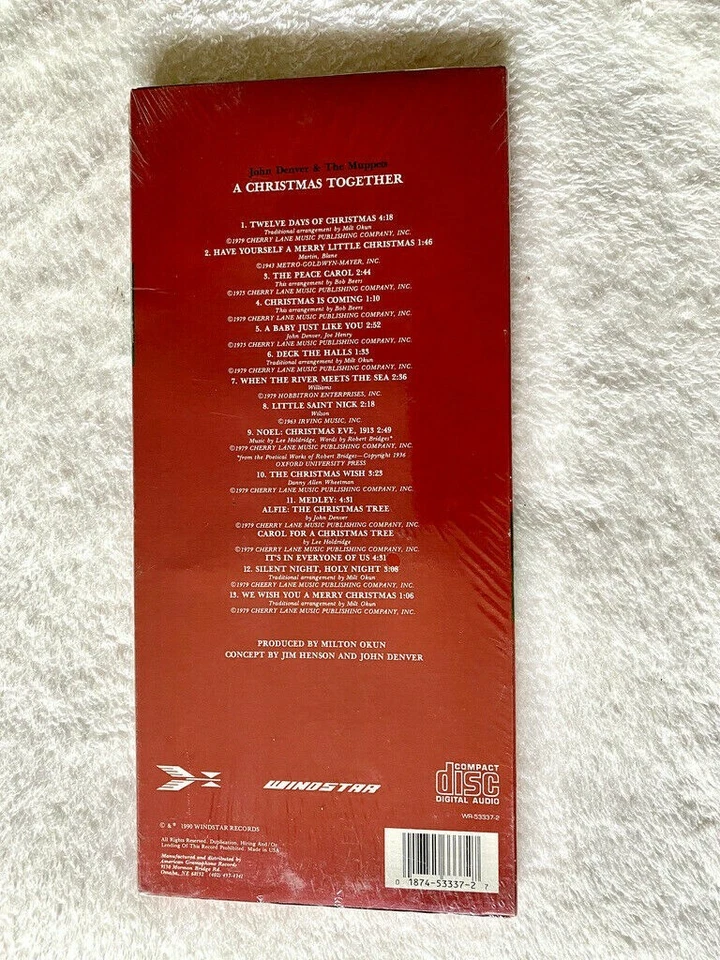 THE MUPPETS SEALED LONGBOX CD JOHN DENVER CHRISTMAS TOGETHER PROMO JIM HENSON Foto 4 de 4