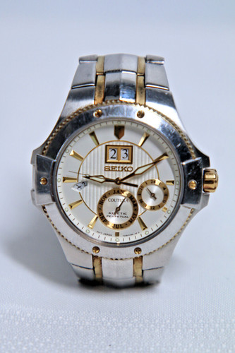 Seiko 7D48-0AB0 Coutura Kinetic Perpetual Wrist Watch #2890