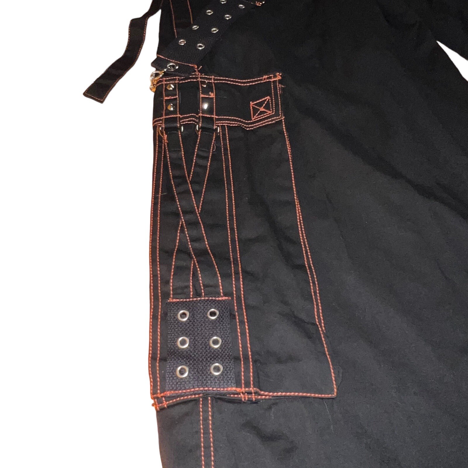 Vintage Y2K Black And Orange Tripp Jeans Brand New With Tag Size X-Small image 2