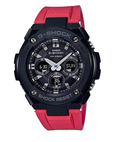 g shock tough solar red