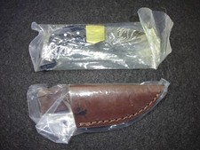 whitetail cutlery whitetail knife buffalo horn handle leather sheath, Great Gift