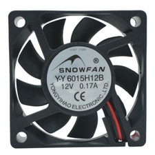 6CM 6015 DC Double Ball Cooling Fan 6015H12B 12V 0.17A