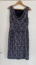 PHASE EIGHT Dress Size 12 Beautiful sleeveless summer Party Lined Black White