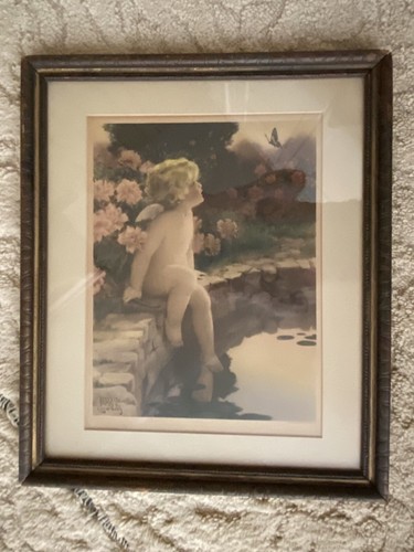 Bessie Pease Gutmann Framed Vintage Print - The Butterfly
