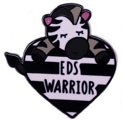 EDS Warrior Zebra Ehlers-Danlos Syndrome Connective Tissue Conditions 1.2'' Pin