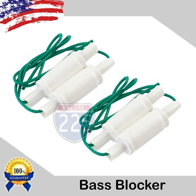 2 Pair 10% Bass Blocker Capacitor 199 uF 100 Volts 200 Hertz 4 Ohm Non-Polar Cap