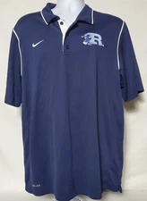 Nike Dri-Fit Blue Golf Polo Athletic Knights Short Sleeve Shirt Mens Large