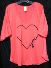 Miken Swim - Cover-up   Pink Ovesized  Sleeve  Heart You  Cover Up Small - NWOT
