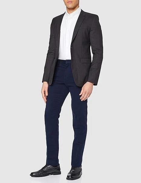 Blazer chaqueta deportiva Hugo Boss AlanS para hombre - gris oscuro, 34R Foto 3 de 4