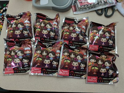 Stranger Things Series 1 Figural 3D Bag Clip : Lot of 8 Blind Bags - Netflix