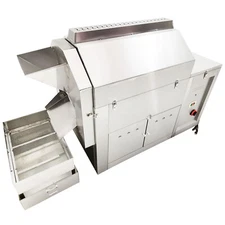 Full-Automatic Coffee Roaster 110LBS Drum Rotary Roasting Machine Gas Type 220V
