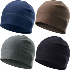 Winter Warm Fleece Beanie Hat Outdoor Windproof Ski Soft Skull Cap for Men Women