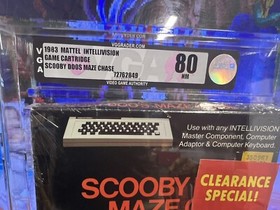 1983 Intellivision Scooby Doo's Maze Chase Graded VGA 80 NM Sealed