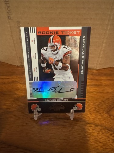 Braylon Edwards [Autograph] #112 2005 Playoff Contenders card