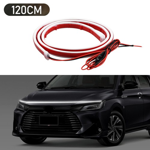 Waterproof Car LED Hood Daytime Running Lights Strip Flexible - Foto 7