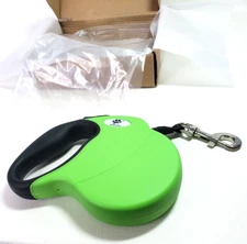 Heavy Duty Dog Leash 16 ft Retractable Reflective Nylon Green Up to 110 lbs NIB