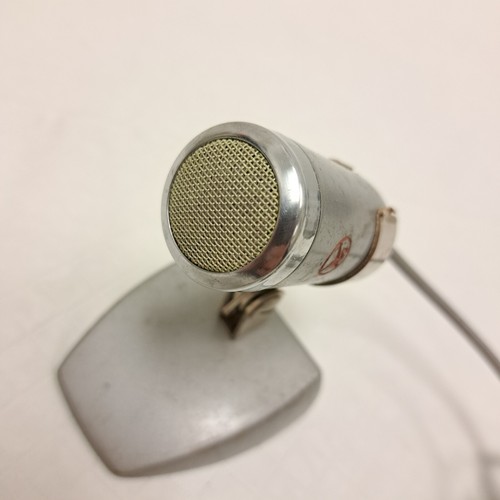 Vintage VM Voice Of Music Microphone Rare Works Audio Equipment w Stand Benton