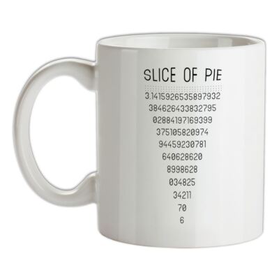Scheibe Pi - Keramiktasse - Kuchen Mathe Mathematik Nerd Geek Mathe 3.14 3.1415