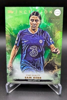 Sam Kerr /99 2022-23 Topps Inception Star Quality GREEN PARALLEL 