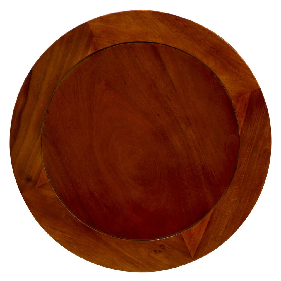 Vendedor de EE. UU. - 23 pulgadas acabado natural palo de rosa chino Lazy Susan Foto 2 de 3