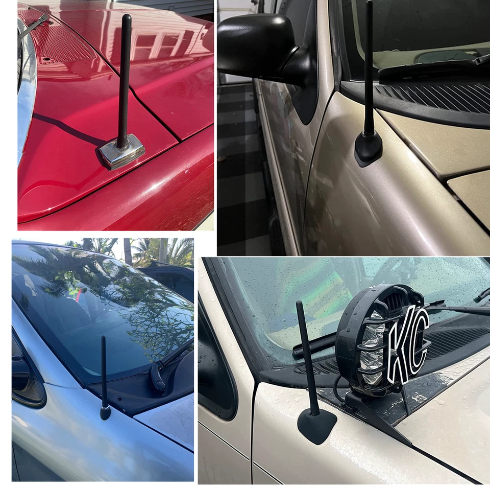 For Nissan 350Z 2003-2009 Car 7" Short Aerial Antenna Mast AM/FM Radio Reception - Image 3 of 4