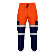 Mens Hi Vis Trousers High Visibility Reflective Tape Safety Work Trousers Men